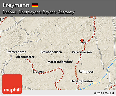 Shaded Relief 3D Map of Freymann