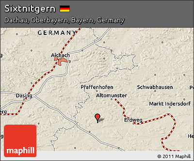 Shaded Relief 3D Map of Sixtnitgern