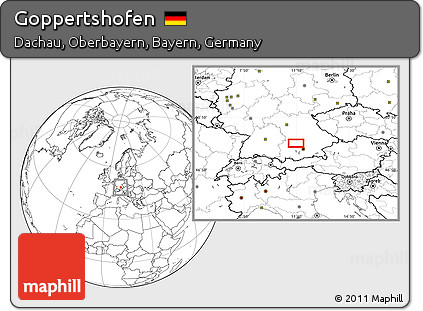 Blank Location Map of Goppertshofen