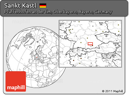 Blank Location Map of Sankt Kastl