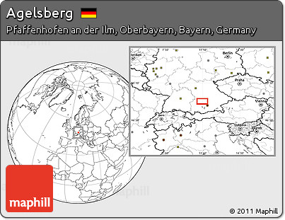 Blank Location Map of Agelsberg
