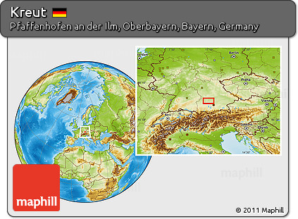 Physical Location Map of Kreut