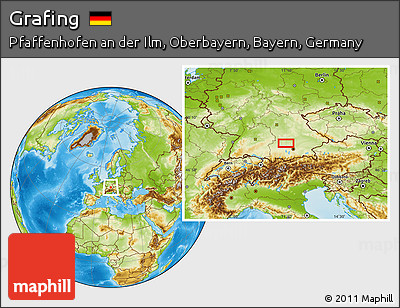 Physical Location Map of Grafing