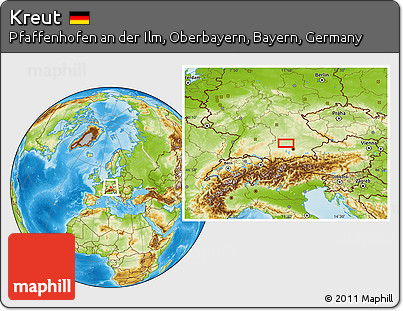 Physical Location Map of Kreut