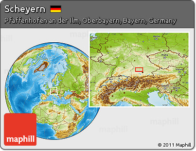 Physical Location Map of Scheyern