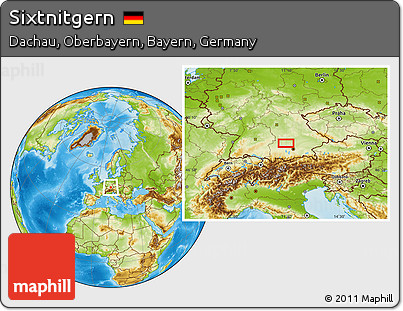 Physical Location Map of Sixtnitgern
