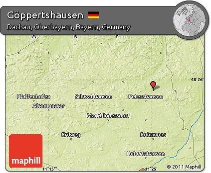 Physical Map of Göppertshausen