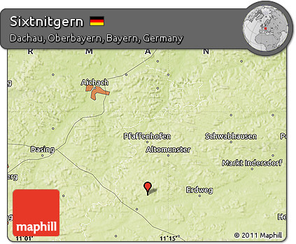 Physical Map of Sixtnitgern