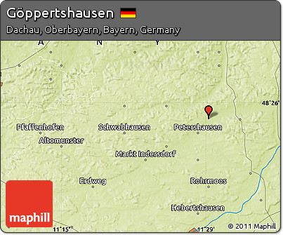 Physical Map of Göppertshausen