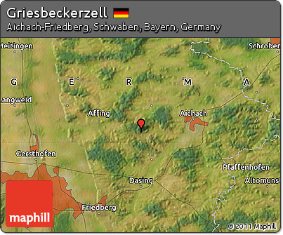 Satellite Map of Griesbeckerzell