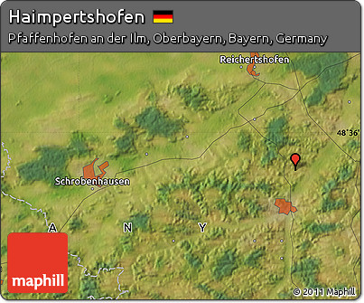 Satellite Map of Haimpertshofen
