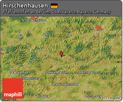 Satellite Map of Hirschenhausen