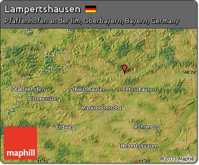 Satellite Map of Lampertshausen
