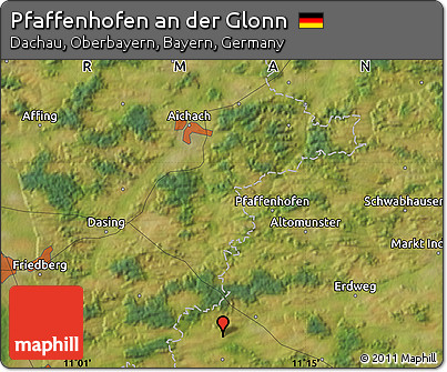 Satellite Map of Pfaffenhofen An Der Glonn