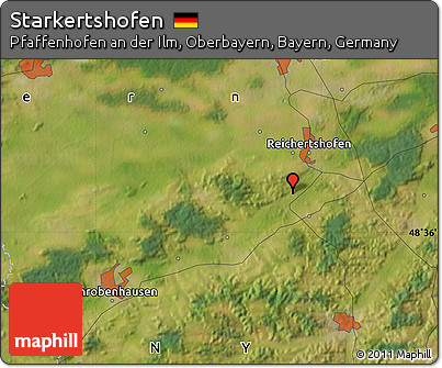 Satellite Map of Starkertshofen