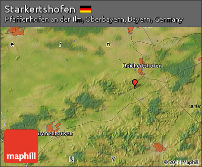 Satellite Map of Starkertshofen