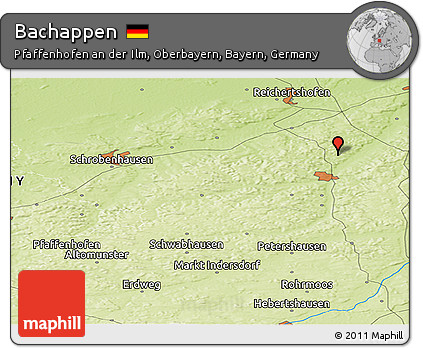 Physical Panoramic Map of Bachappen