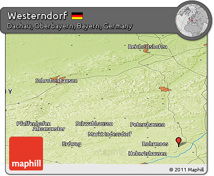 Physical Panoramic Map of Westerndorf