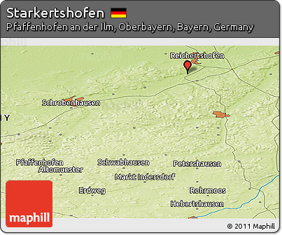 Physical Panoramic Map of Starkertshofen