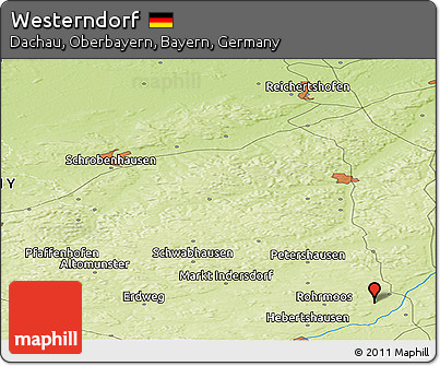 Physical Panoramic Map of Westerndorf