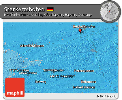 Political Panoramic Map of Starkertshofen
