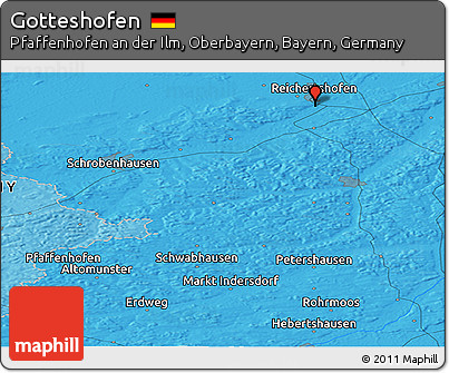 Political Panoramic Map of Gotteshofen