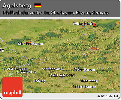 Satellite Panoramic Map of Agelsberg