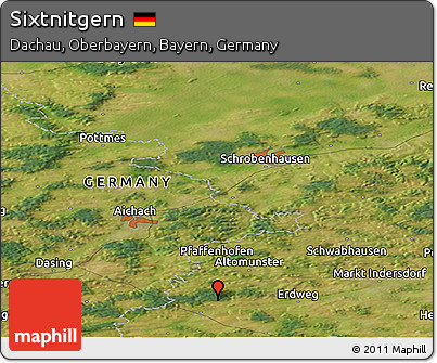 Satellite Panoramic Map of Sixtnitgern
