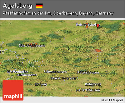 Satellite Panoramic Map of Agelsberg