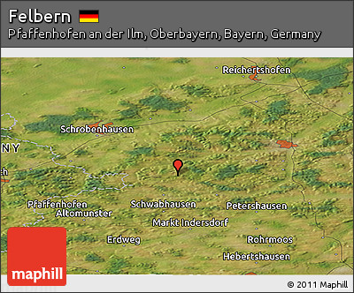 Satellite Panoramic Map of Felbern