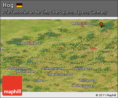 Satellite Panoramic Map of Hög