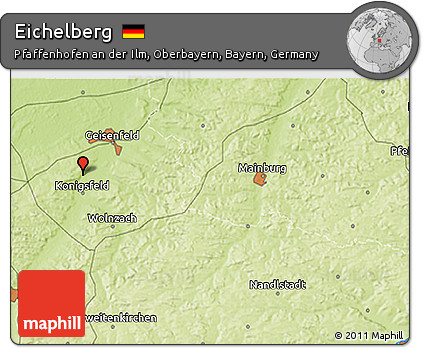 Physical 3D Map of Eichelberg