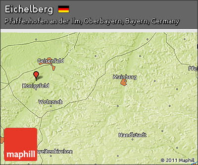 Physical 3D Map of Eichelberg