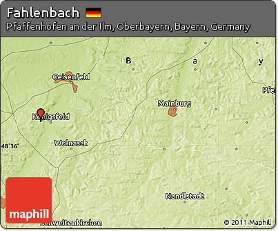 Physical Map of Fahlenbach