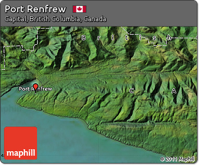 Satellite Map of Port Renfrew