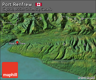 Satellite Map of Port Renfrew