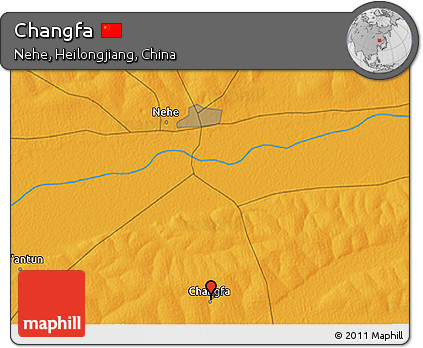 Political 3D Map of Changfa