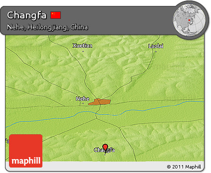 Physical Panoramic Map of Changfa