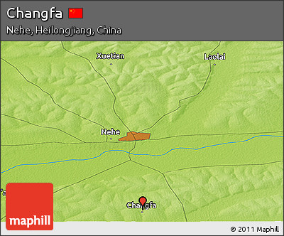 Physical Panoramic Map of Changfa
