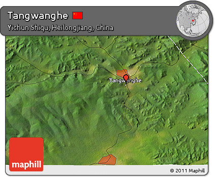 Satellite 3D Map of Tangwanghe