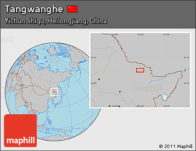 Gray Location Map of Tangwanghe