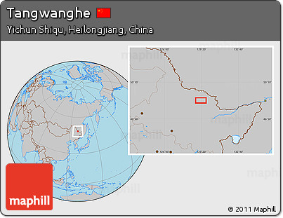 Gray Location Map of Tangwanghe