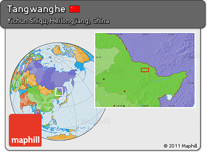 Political Location Map of Tangwanghe