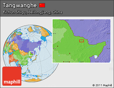 Political Location Map of Tangwanghe