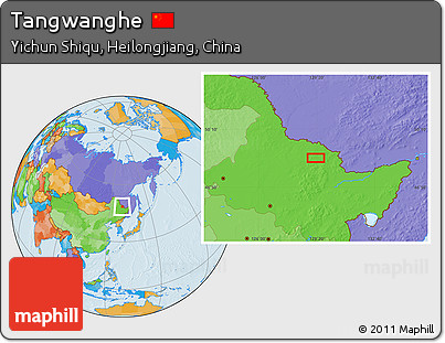 Political Location Map of Tangwanghe