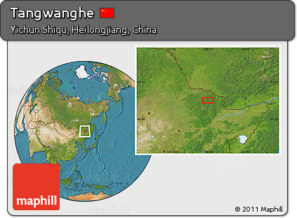 Satellite Location Map of Tangwanghe