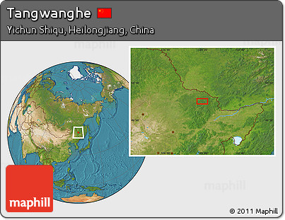 Satellite Location Map of Tangwanghe