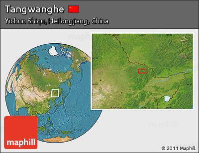Satellite Location Map of Tangwanghe