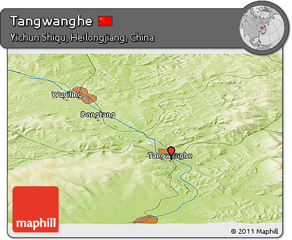 Physical Panoramic Map of Tangwanghe
