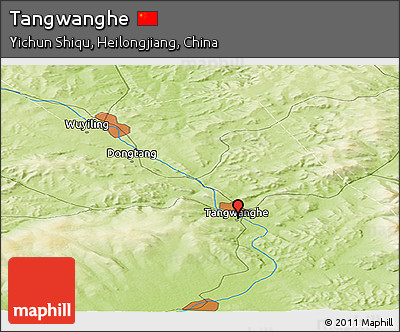 Physical Panoramic Map of Tangwanghe